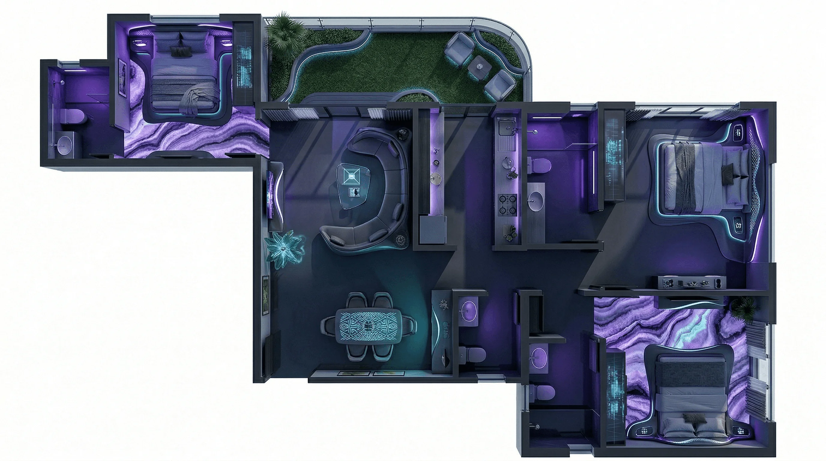 Cyberpunk Floor Plan