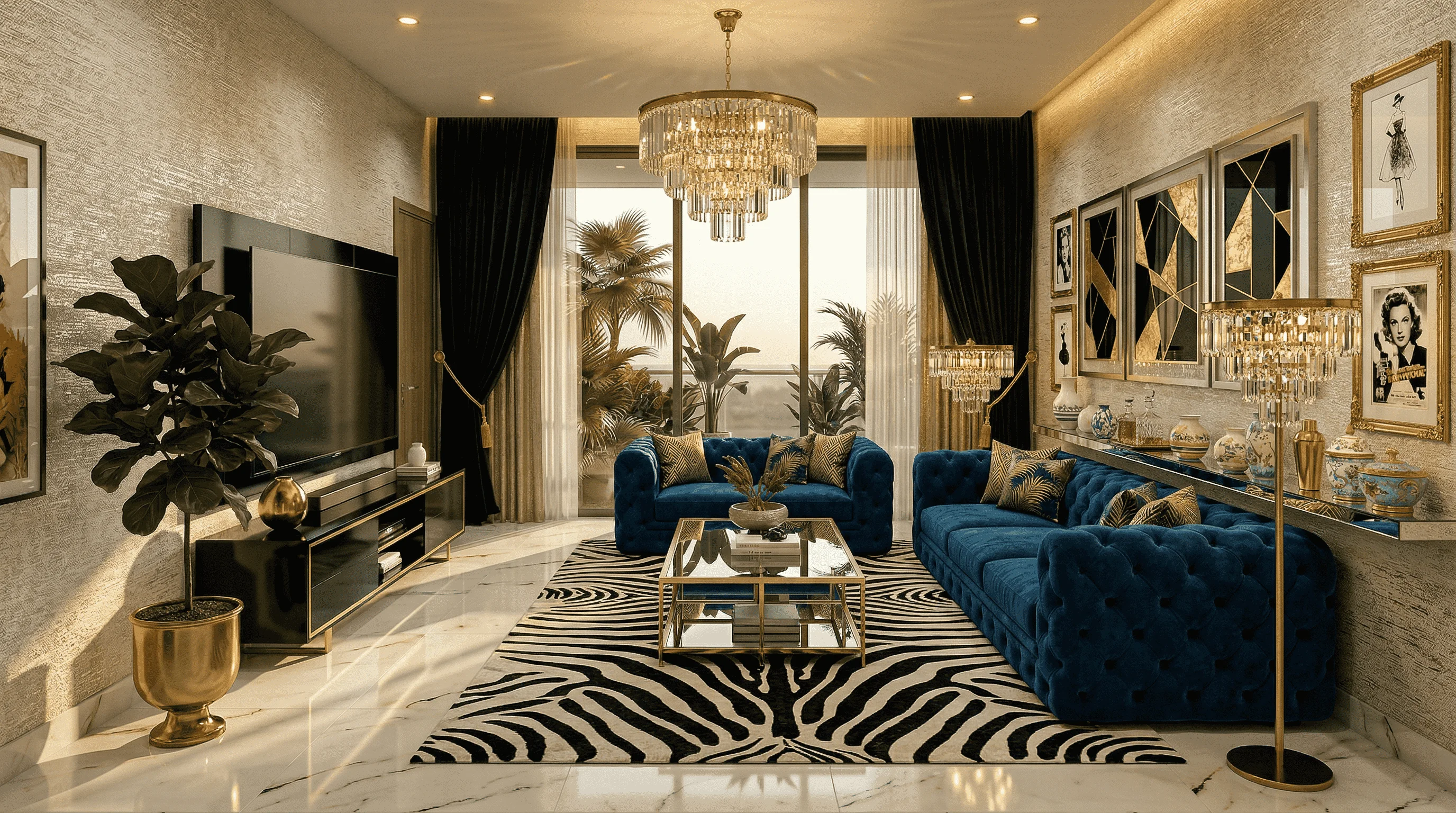 Hollywood Regency Interior